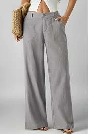 Ladies Linen Wide Pants