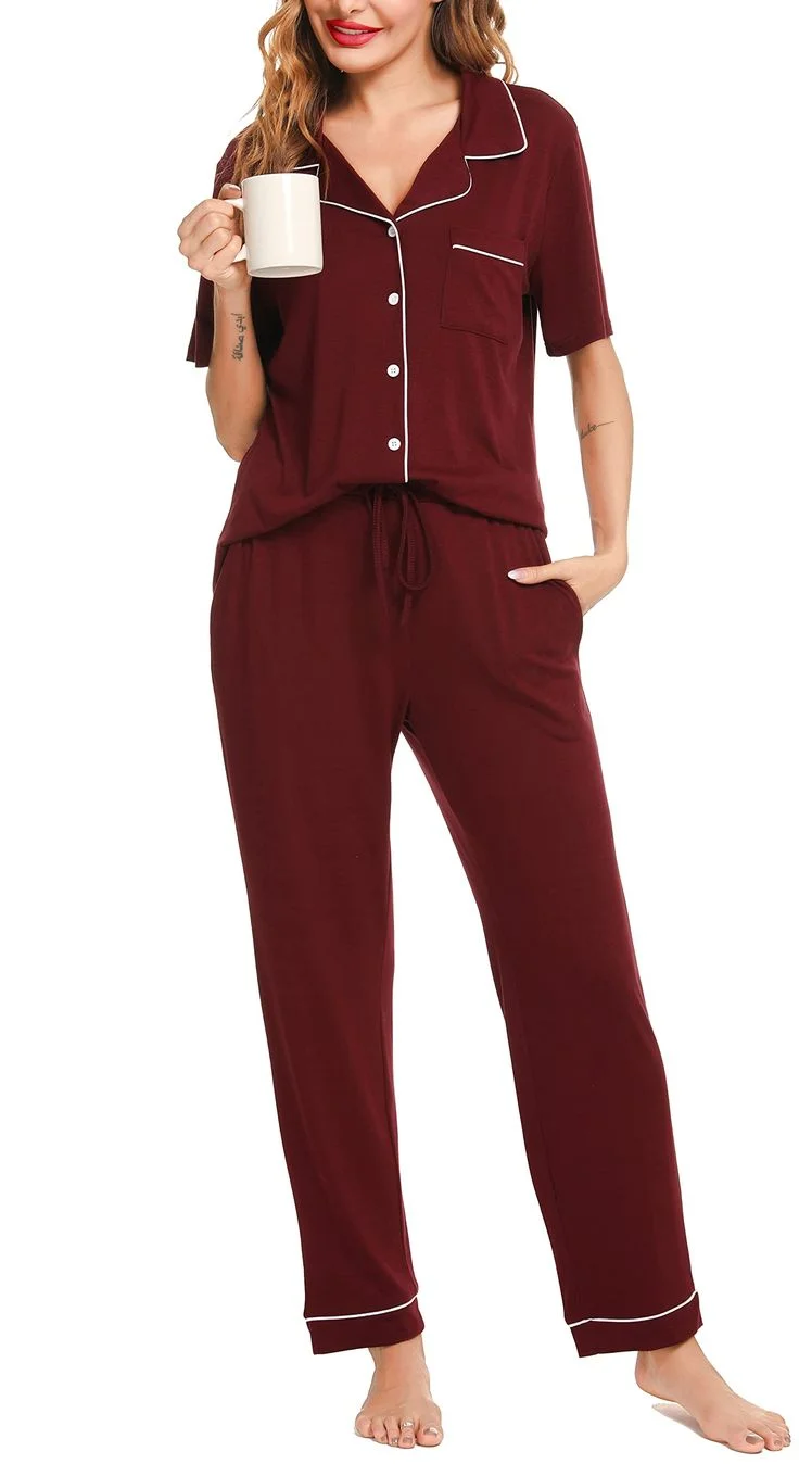 Brown Fleece Pyjama Set